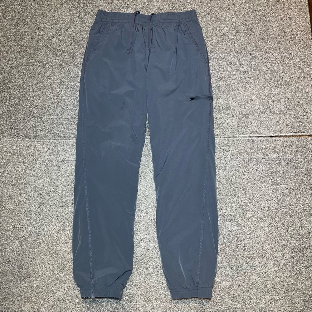 Eddie Bauer Fleece Lined Cargo Jogger Pants Womens 8 Gray Flexion Polar  Casual